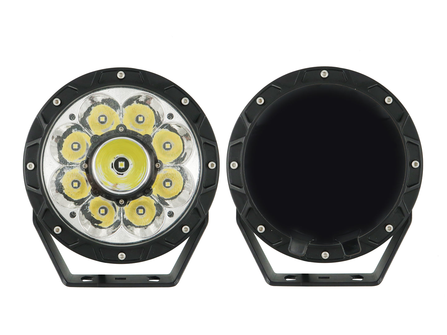 120W Round High-Intensity Work Light Pair