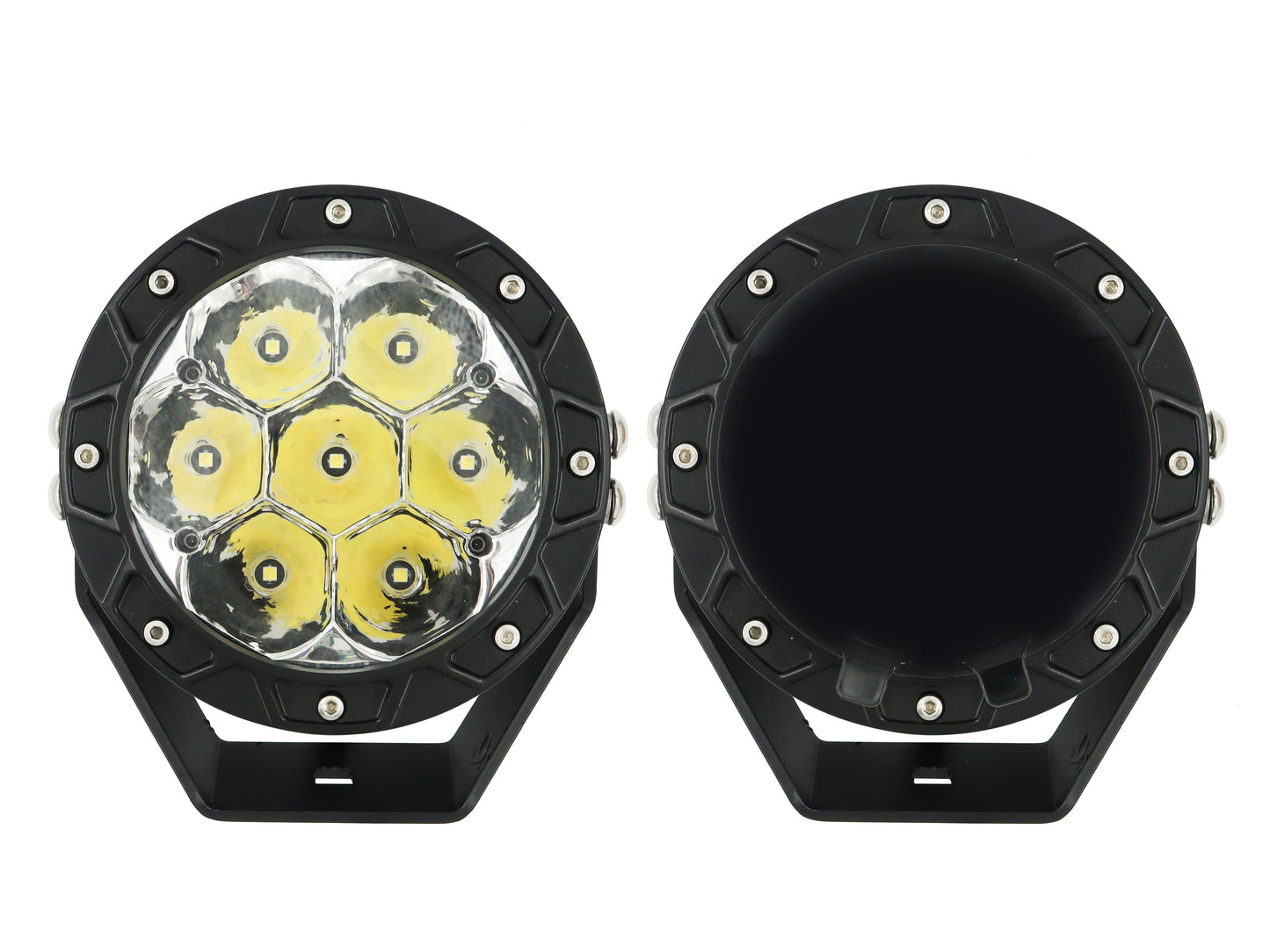 70W Round High-Intensity Work Light Pair