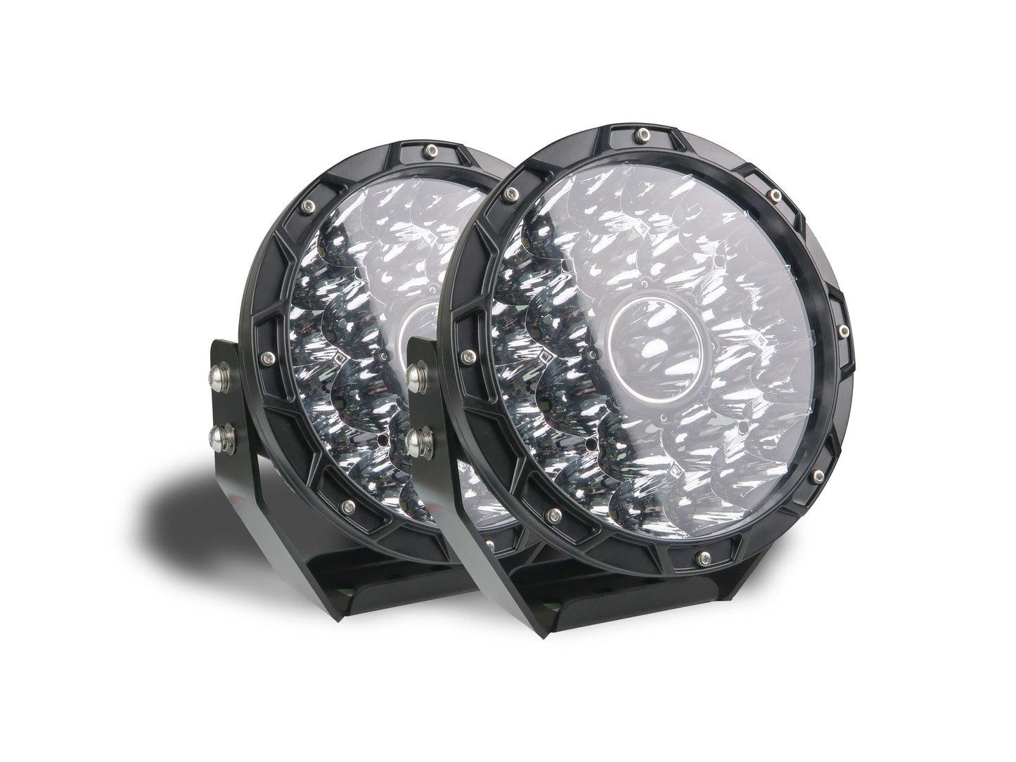 280W Round High-Intensity Work Light Pair