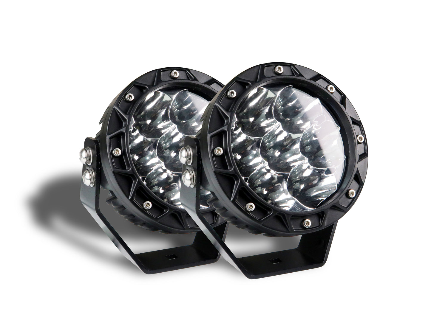 70W Round High-Intensity Work Light Pair