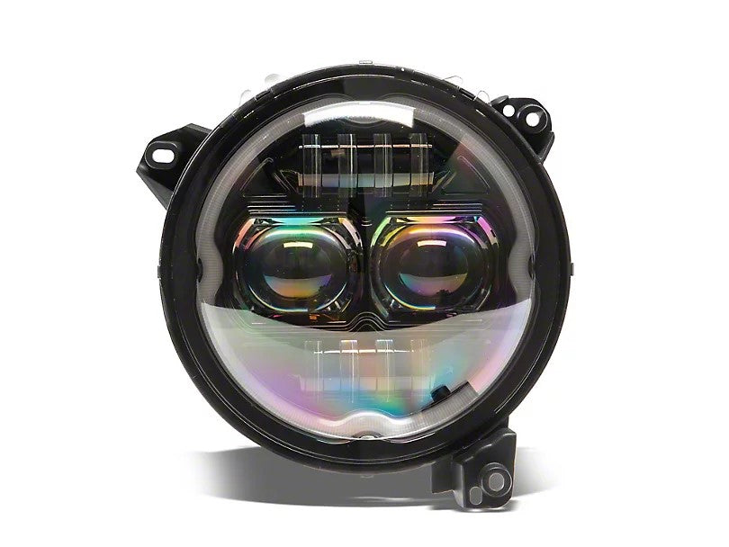 9-Inch RGB Halo LED Headlights for Jeep Wrangler JL (2018-2024)