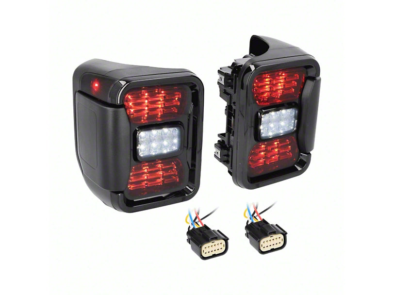 Summit Style Smoked LED Tail Lights for Jeep Wrangler JT