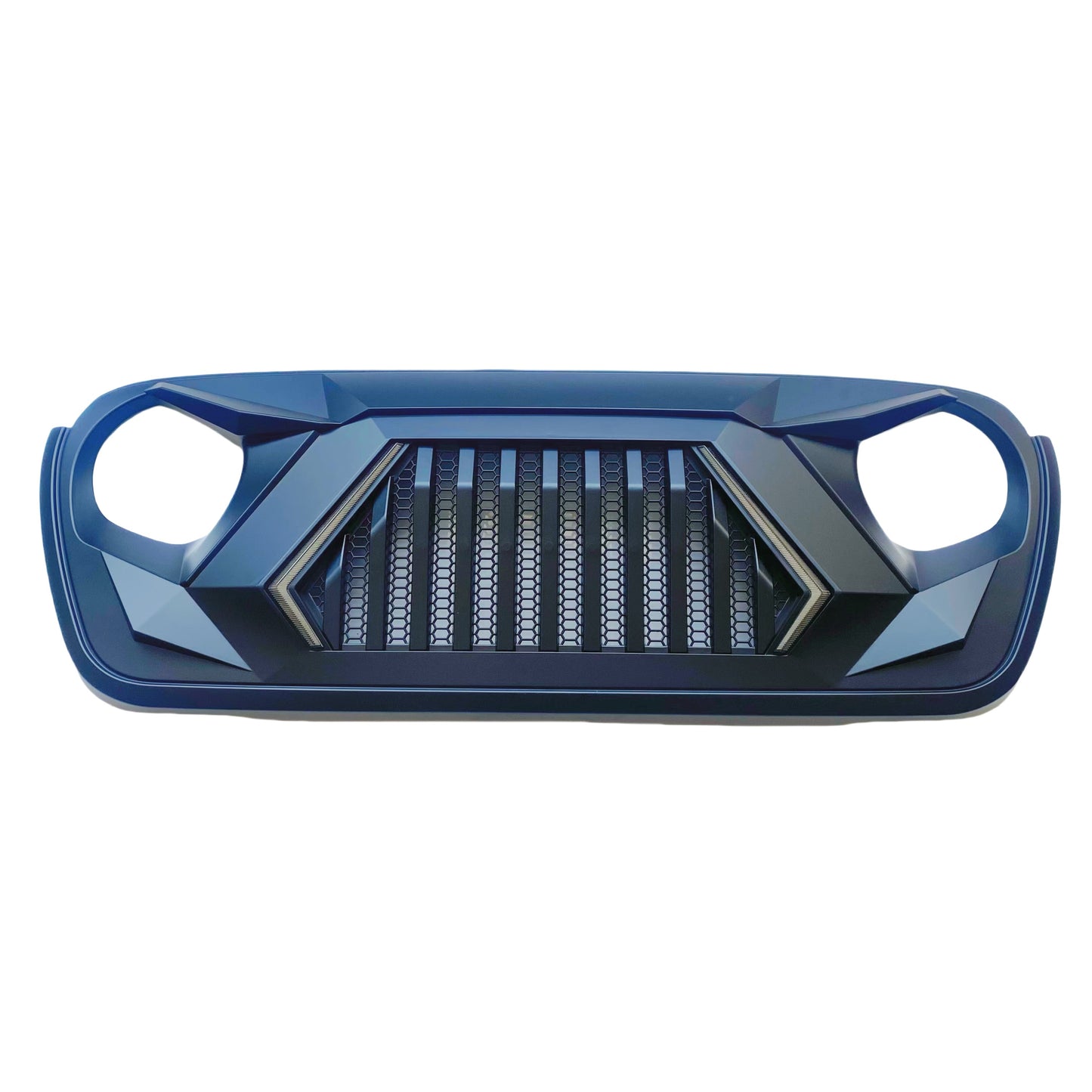 Predator LED Grille with White DRL and Amber Turn Signals for Jeep Wrangler JL JT (2018-2024)