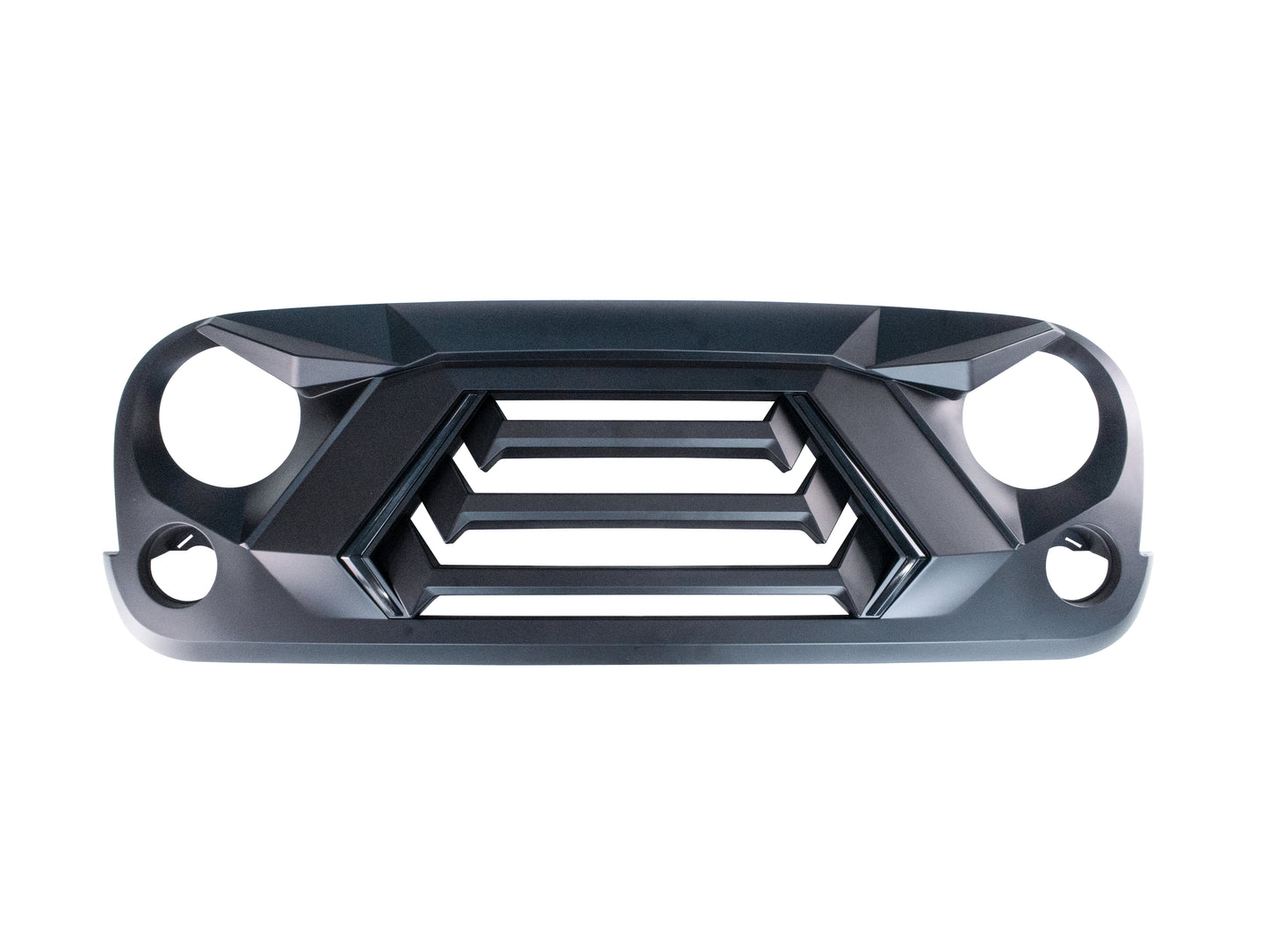 Fierce Grille with Integrated LED Lights for Jeep Wrangler JK (Aggressive Design, DRL and Turn Signal)